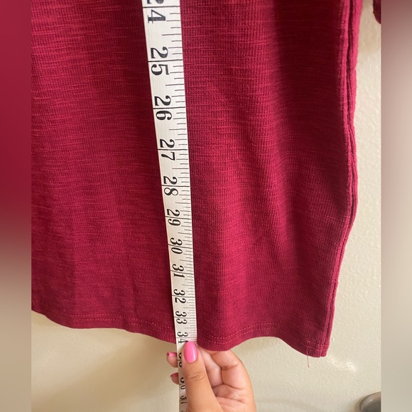 PRETTY GARDEN burgundy long sleeve dress - Picture 7 of 9